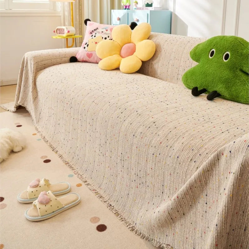 2025 All-Season Chenille Sofa Cover Slipcover Cat Scratch Resistant Dustproof Sofa Cushion Universal Sofa Camping Blanket Mats